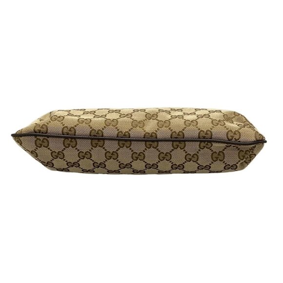 Auth GUCCI GG Pattern, Shelly (Web) 189749 Beige Red Green Jacquard Leather - Picture 5 of 16